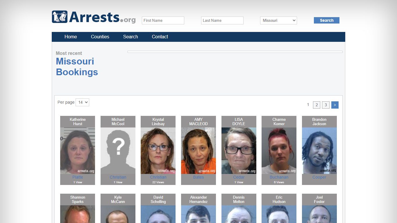 Missouri Arrests and Inmate Search